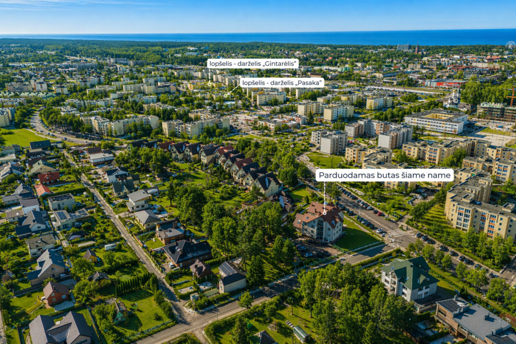 5 kambarių butas – Palanga, Medvalakio g.