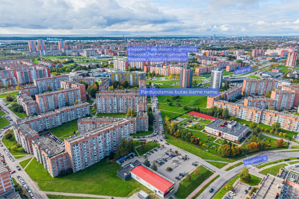 2 kambarių butas – Klaipėda, Bandužiai, Vaidaugų g.